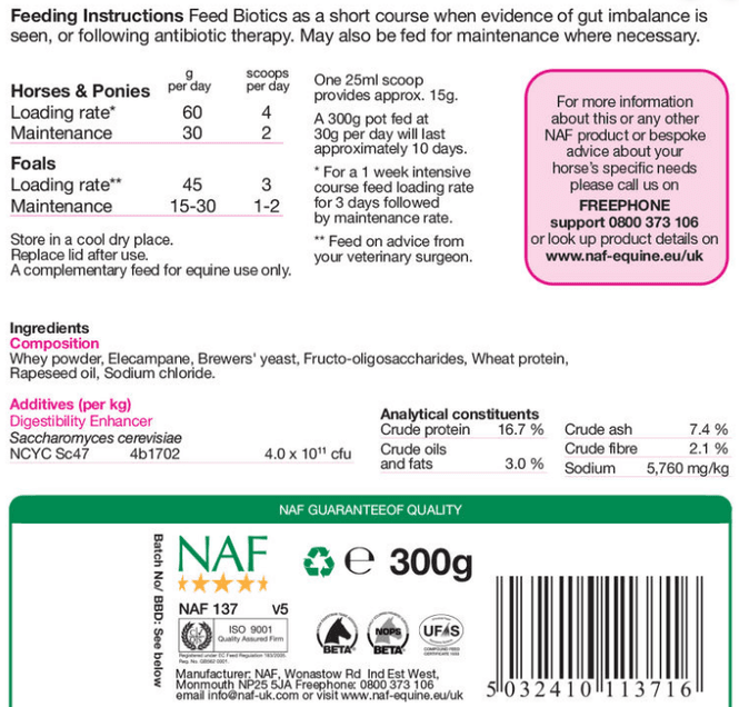 Hovedbilde NAF Biotics 800g