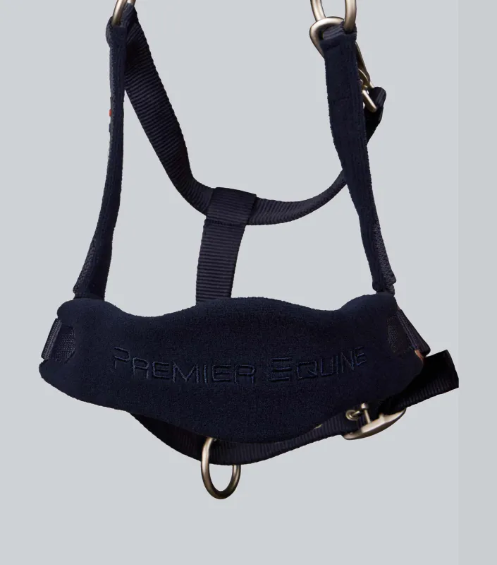 PE Fleece Padded Head Collar with Lead Rope Navy