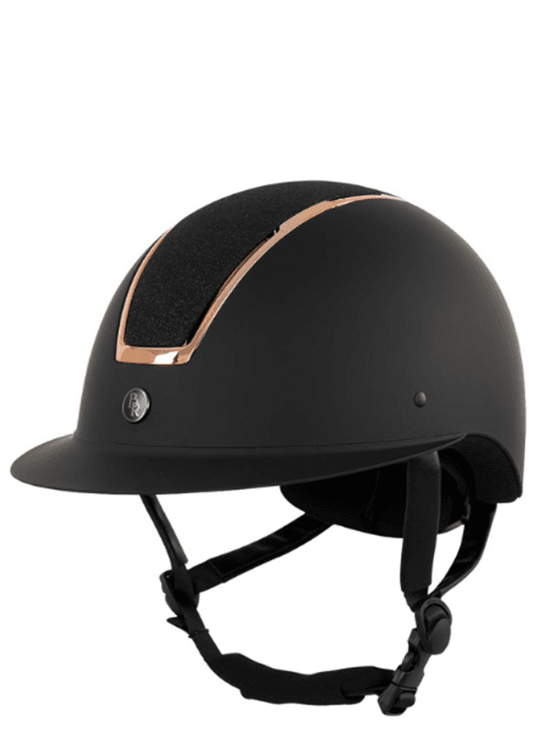 Hovedbilde Omega Ridehjelm Svart/Rosegull