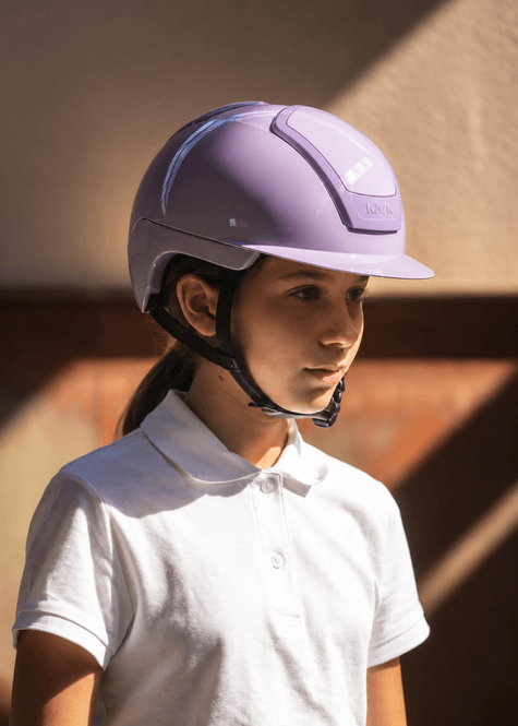 Hovedbilde KASK Nemesi Cloud Lilac Shine inkl. liner
